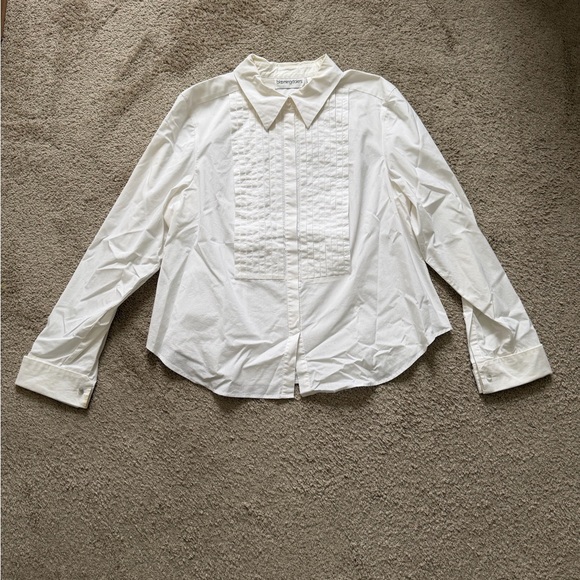 bloomingdale's Tops - Bloomingdale's ~ White Tuxedo Shirt ~ Classic ~ Formal ~ Plus Size ~ Size 18W